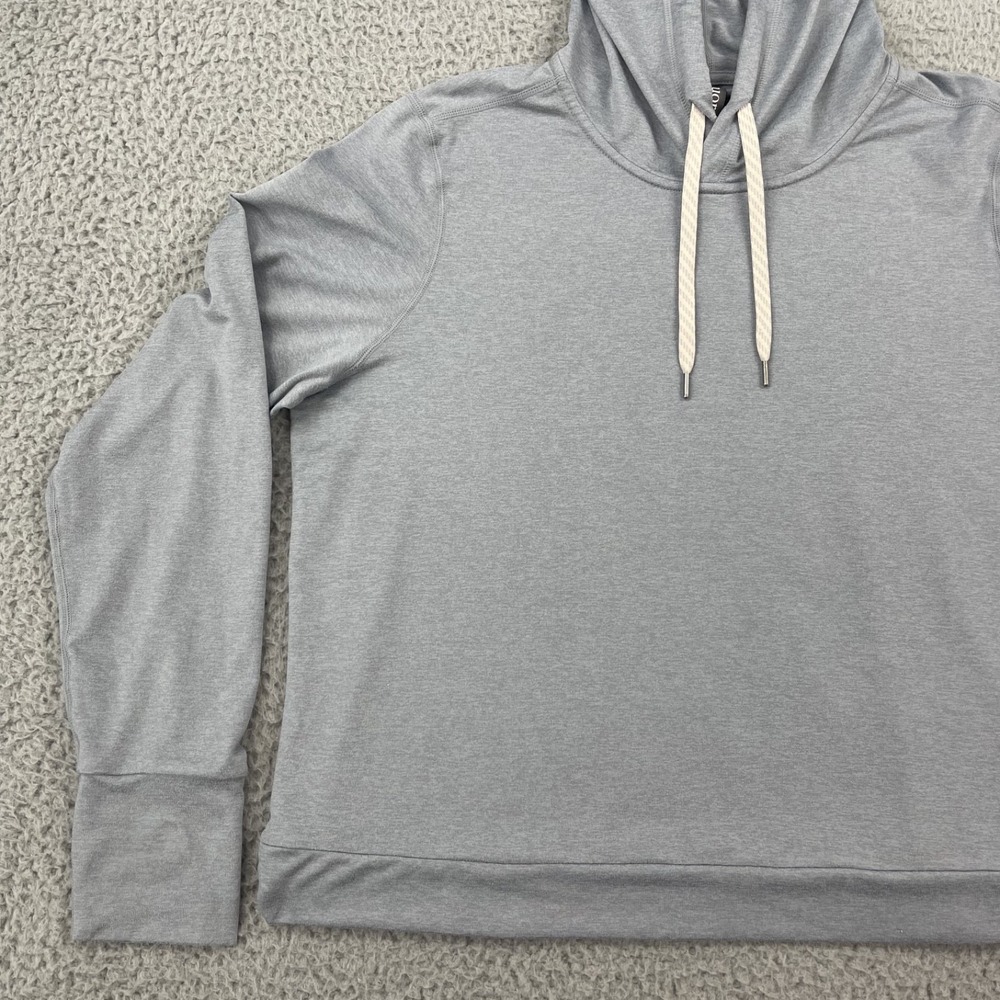 Vuori Halo Essential Hoodie Womens XL Heathered Gray Dream Knit Pullover VW226 - Picture 3 of 12